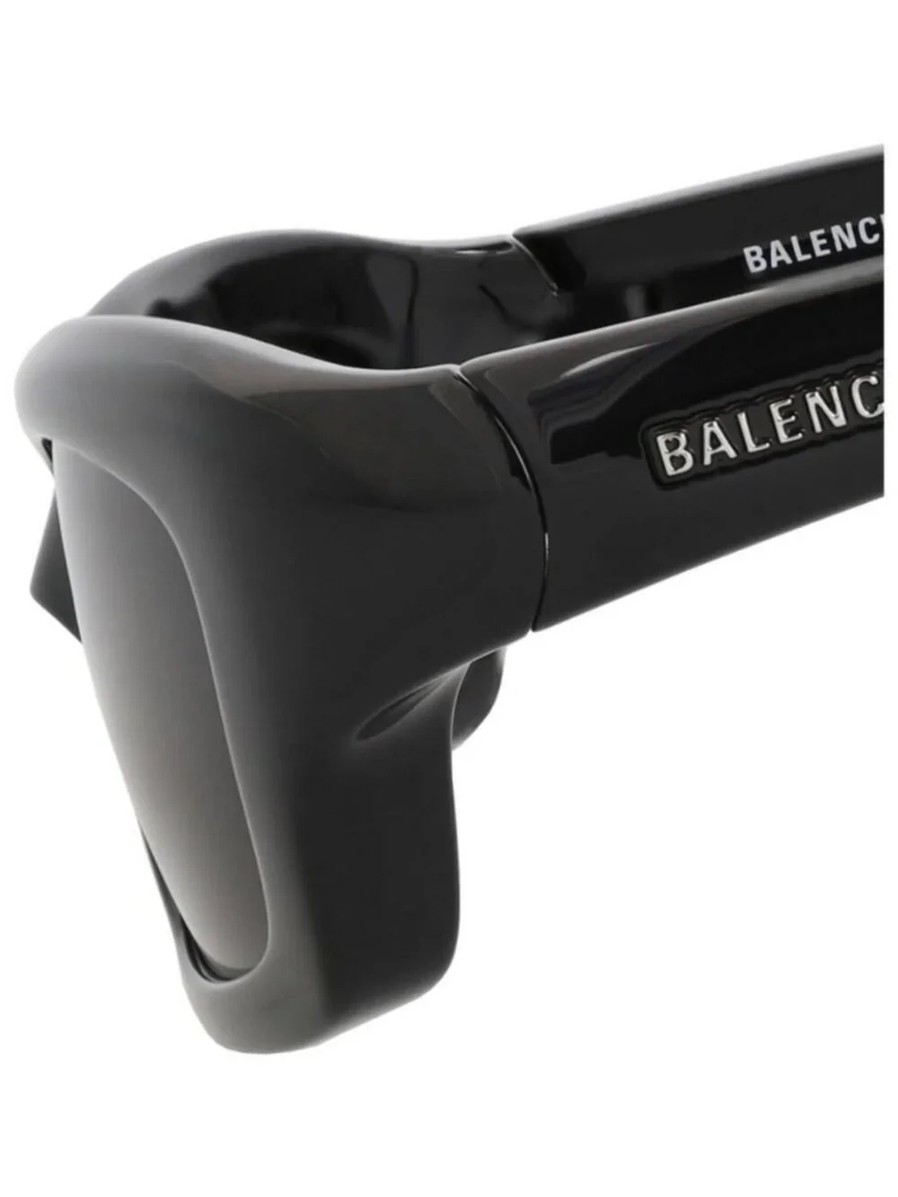 New Balenciaga Mens Square/Rectangle Black Black Grey Fashion Designer Sunglasse